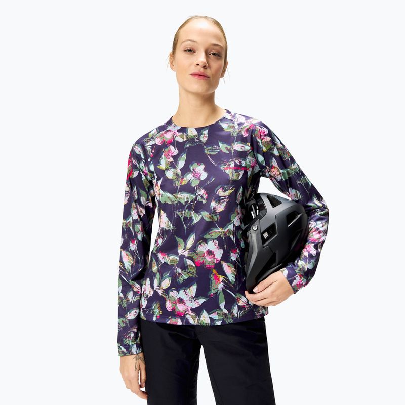 Women's cycling longsleeve Endura Floral Ltd W bramble