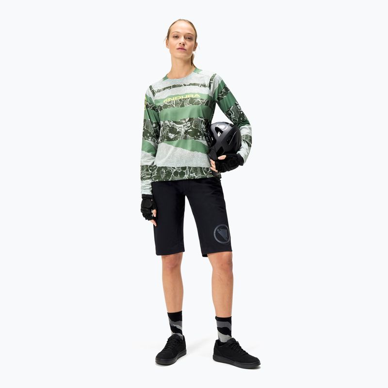 Women's cycling longsleeve Endura Patchwork Ltd W machair green 2