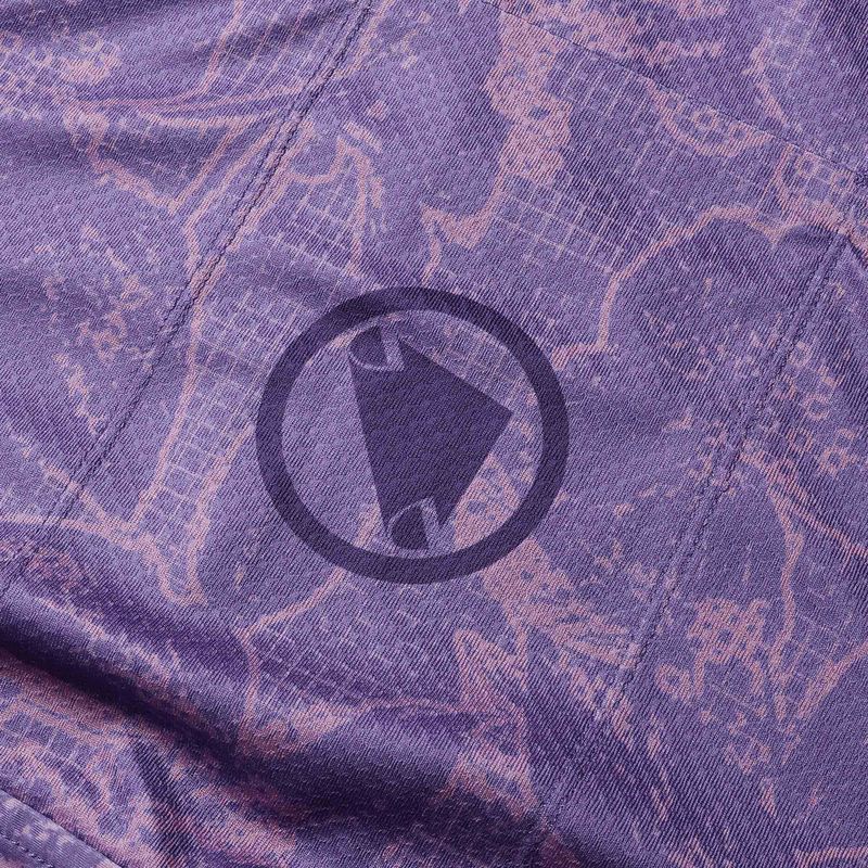 Women's cycling jersey Endura Floral FS260 W bramble 8