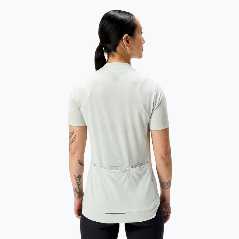 Women's cycling jersey Endura Loop Zipped mains grey 3