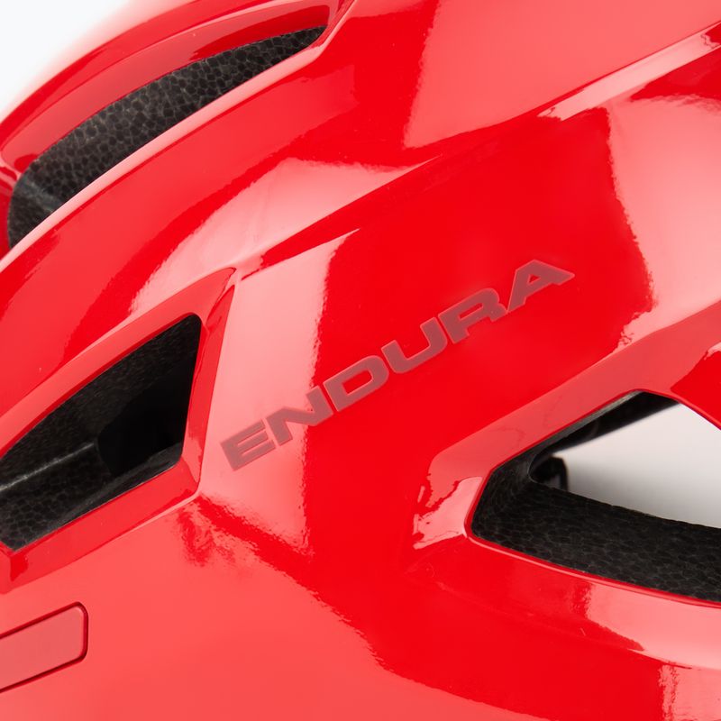 Endura Hummvee flame red bicycle helmet 5
