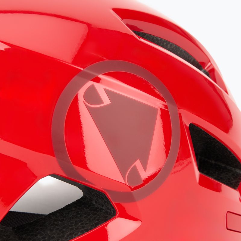 Endura Hummvee flame red bicycle helmet 6