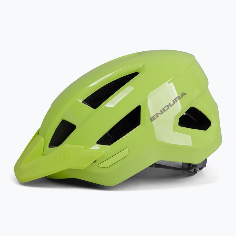 Endura Hummvee lime green bicycle helmet