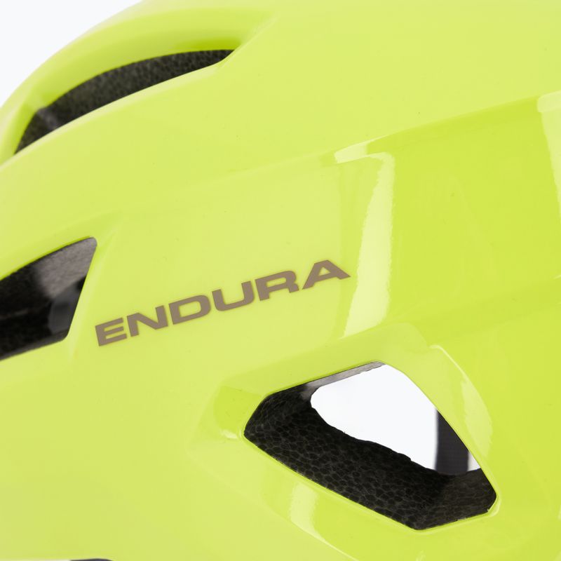 Endura Hummvee lime green bicycle helmet 5
