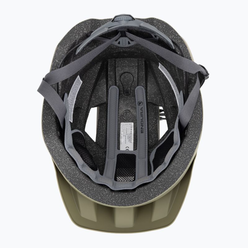 Endura Hummvee tweed green bike helmet 5
