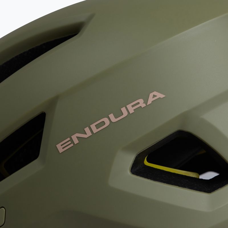 Endura Hummvee MIPS bike helmet tweed green 4