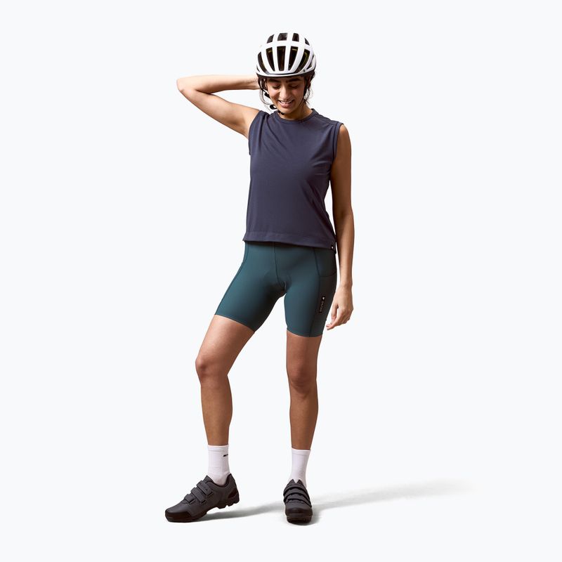 Women's cycling shorts Endura Loop Bibshort teal 2