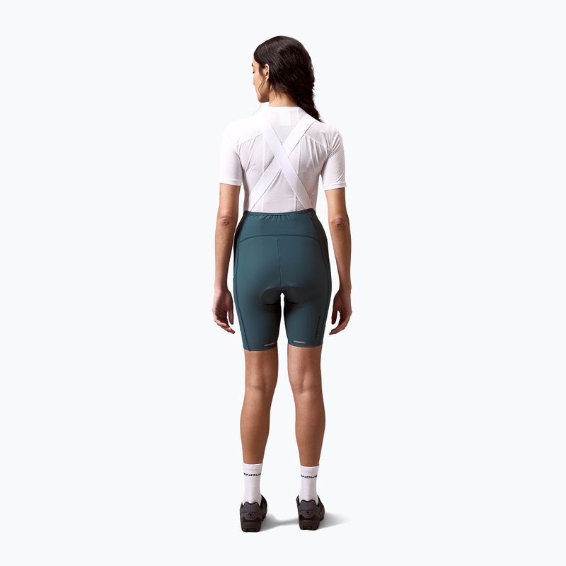 Women's cycling shorts Endura Loop Bibshort teal 4