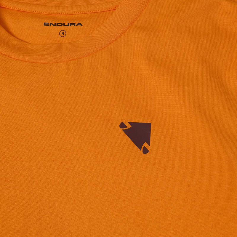 Endura Icon Logo Graphic T-shirt in orange 3