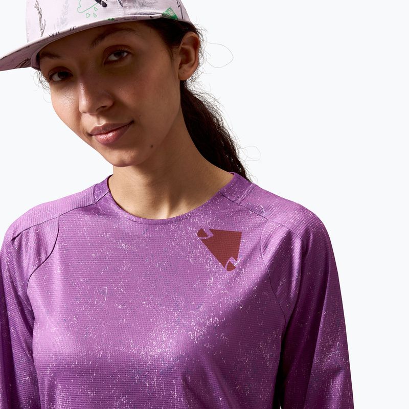 Women's cycling longsleeve Endura Singletrack Print W end purple 5