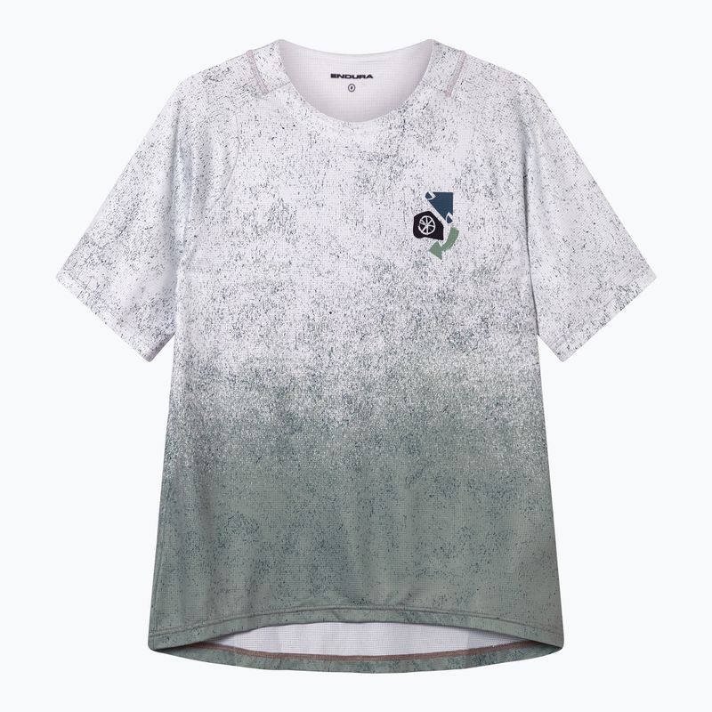 Women's cycling jersey Endura Singletrack Print W aero blue 7