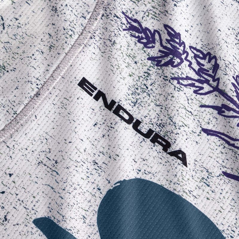 Women's cycling jersey Endura Singletrack Print W aero blue 10