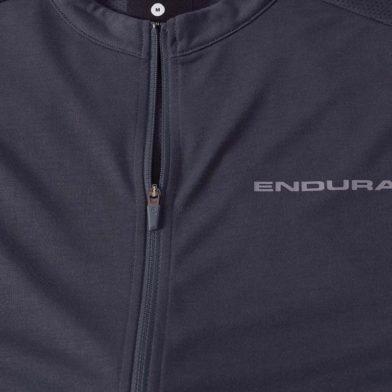 Men's cycling jersey Endura Loop Zipped carbon grey 9