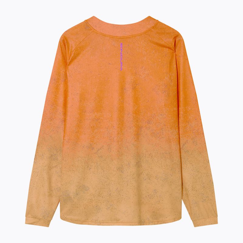 Men's cycling longsleeve Endura Singletrack Print end orange 7