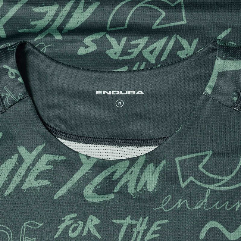 Men's cycling longsleeve Endura Singletrack Print carbon grey 3