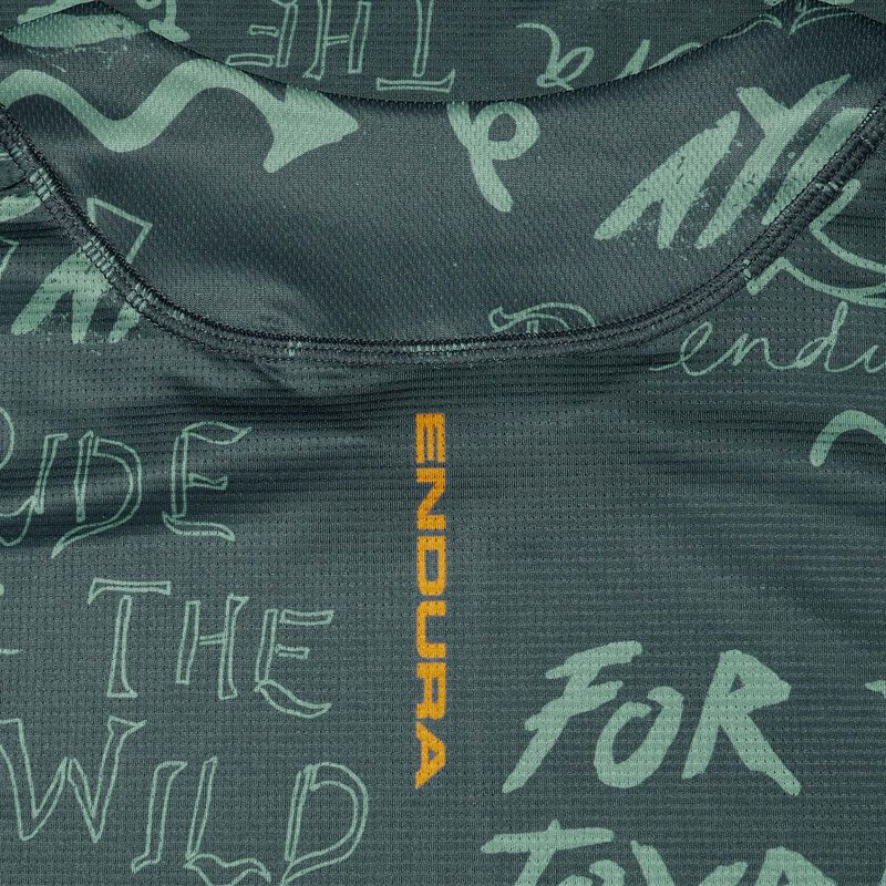 Men's cycling longsleeve Endura Singletrack Print carbon grey 4