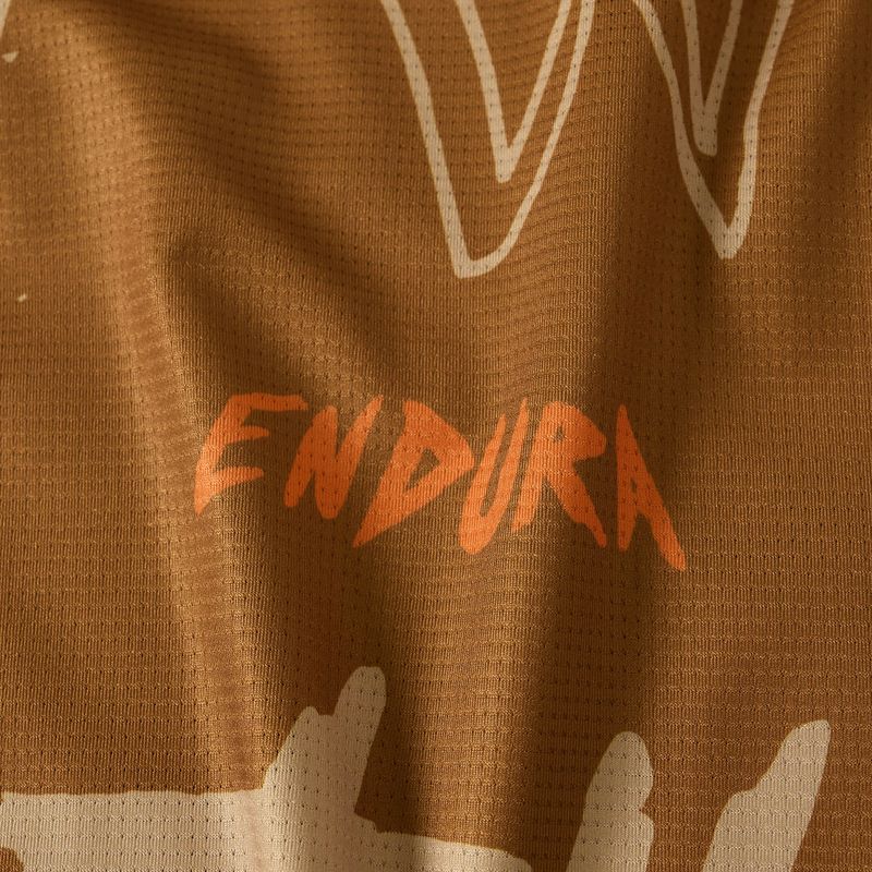 Men's cycling jersey Endura Singletrack Print trail bronze 4