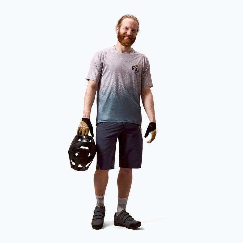 Men's cycling jersey Endura Singletrack Print titanium 2