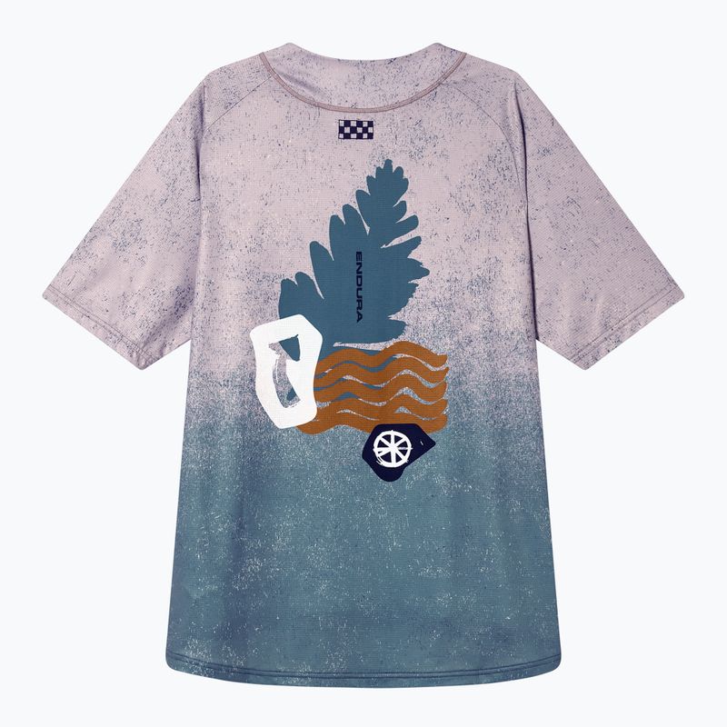 Men's cycling jersey Endura Singletrack Print titanium 8