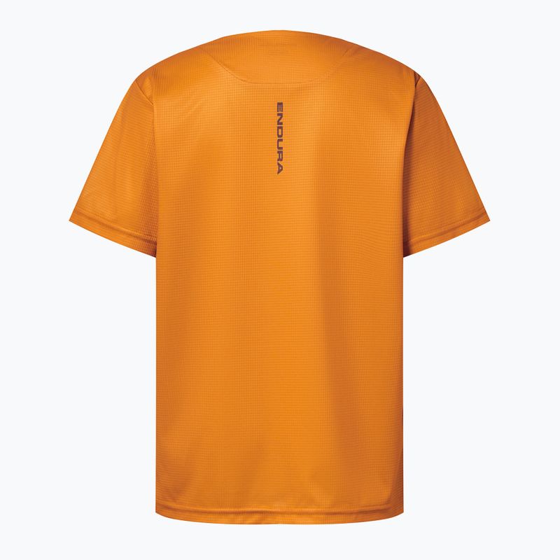 Children's cycling jersey Endura Singletrack Core Jr end orange 2