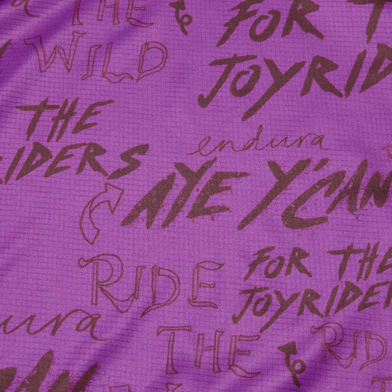 Children's cycling jersey Endura Singletrack Core Jr end purple 3