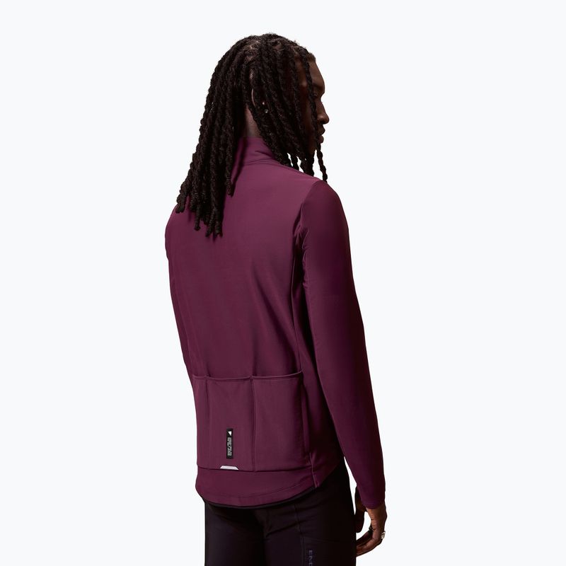 Men's cycling sweatshirt Endura Loop Ride L/S Jersey black cherry 3