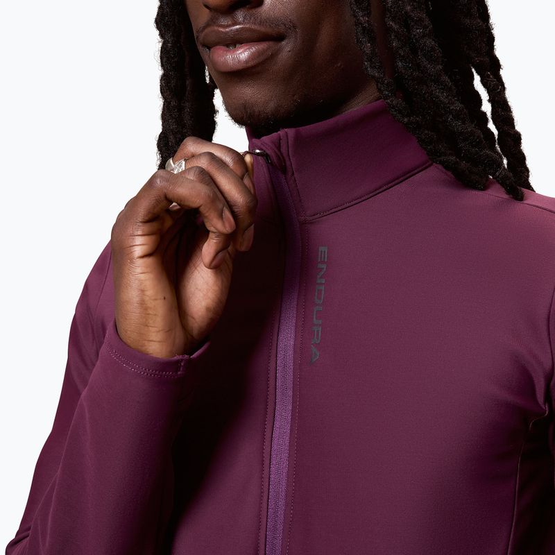 Men's cycling sweatshirt Endura Loop Ride L/S Jersey black cherry 5