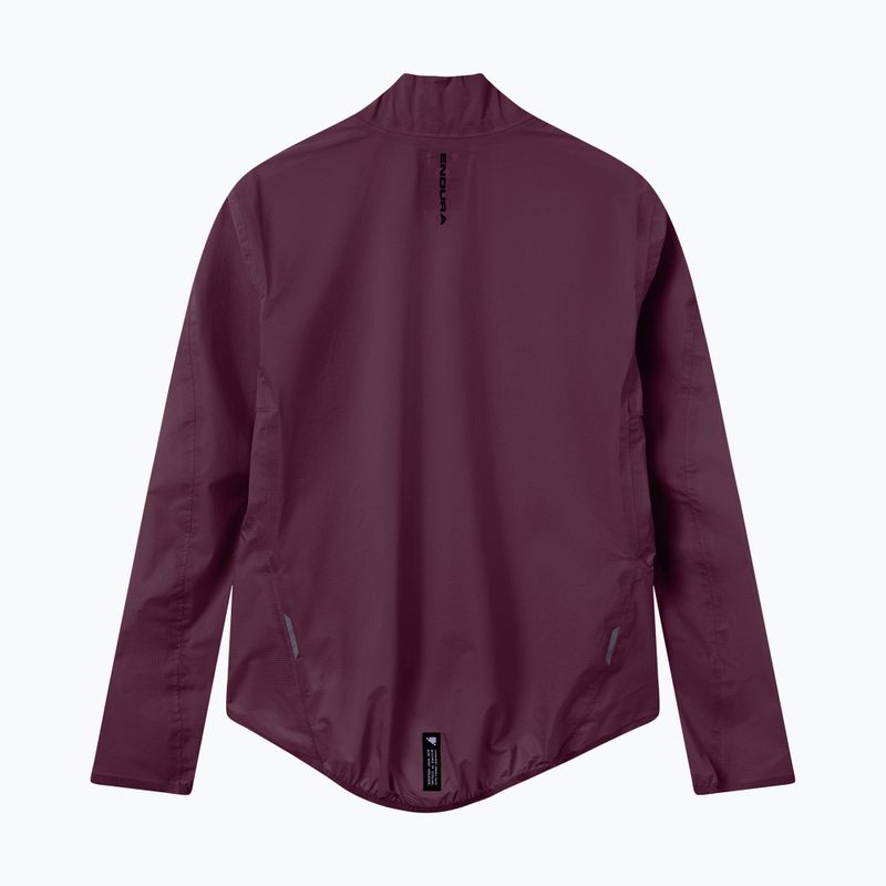 Men's cycling jacket Endura Alltrack Race Cape black cherry 9
