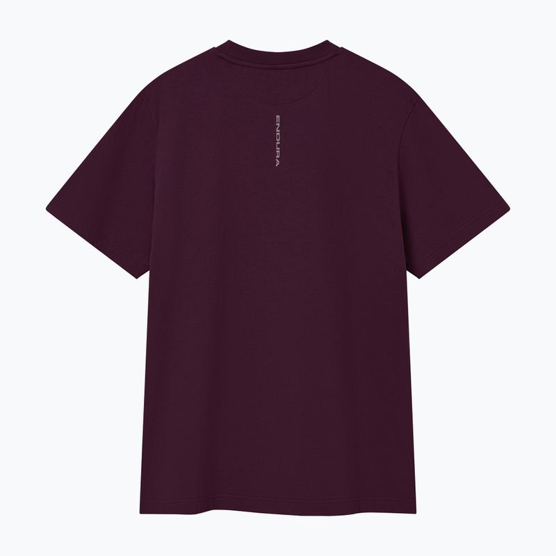 Cycling shirt Endura Stacked Logo Graphic Tee black cherry 2