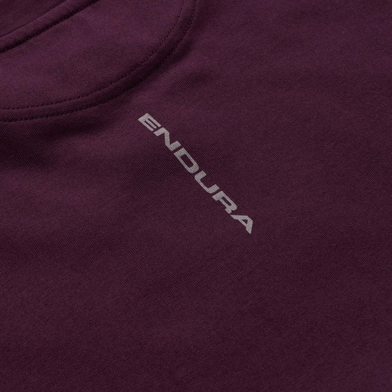 Cycling shirt Endura Stacked Logo Graphic Tee black cherry 4