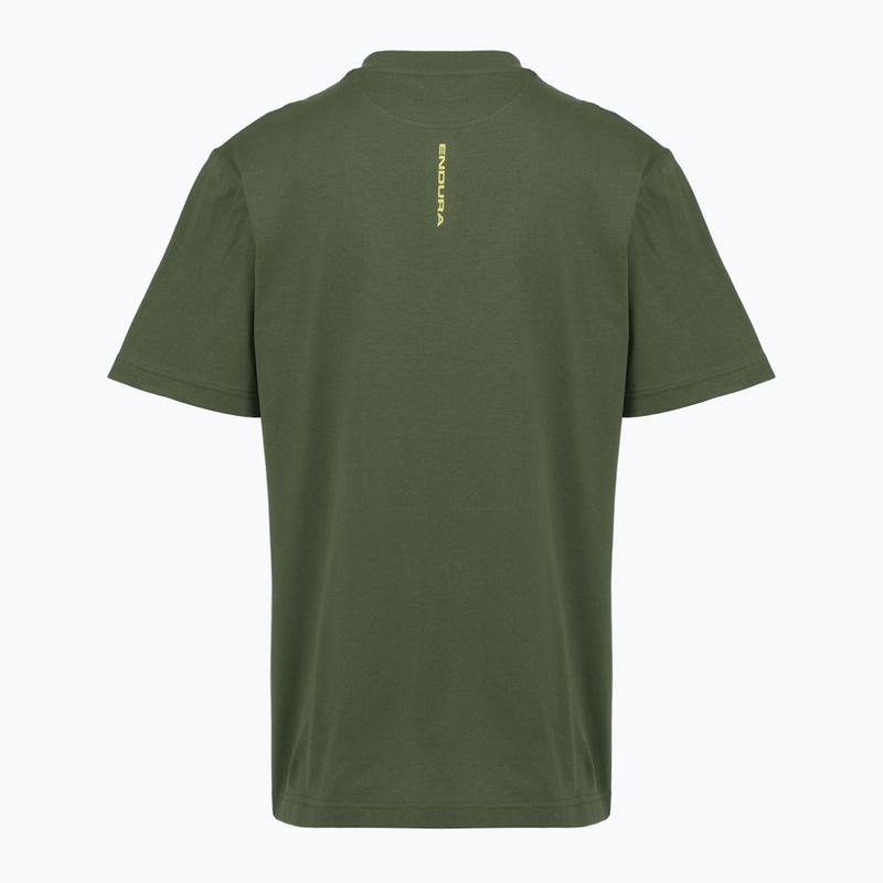Cycling shirt Endura Icon Logo Graphic Tee olive-green 2