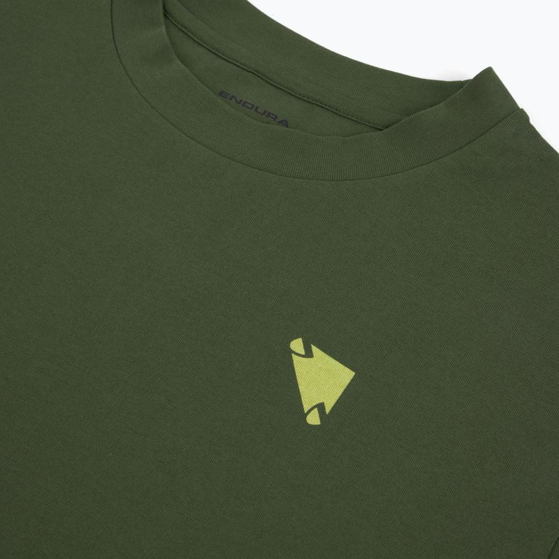 Cycling shirt Endura Icon Logo Graphic Tee olive-green 3