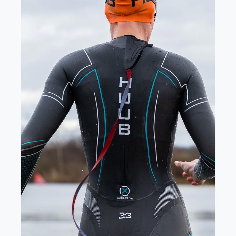 Women's triathlon wetsuit HUUB Aura 2 3:3 black/blue AUR233SBM 4