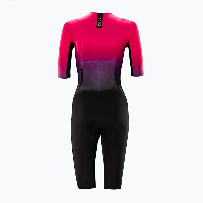 Women's Triathlon Suit HUUB Collective Tri Suit black/rose fade 2