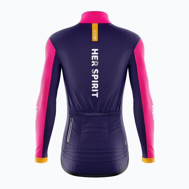 Women's bicycle Jacket HUUB Her Spirit Winter Peaks patchwork 2