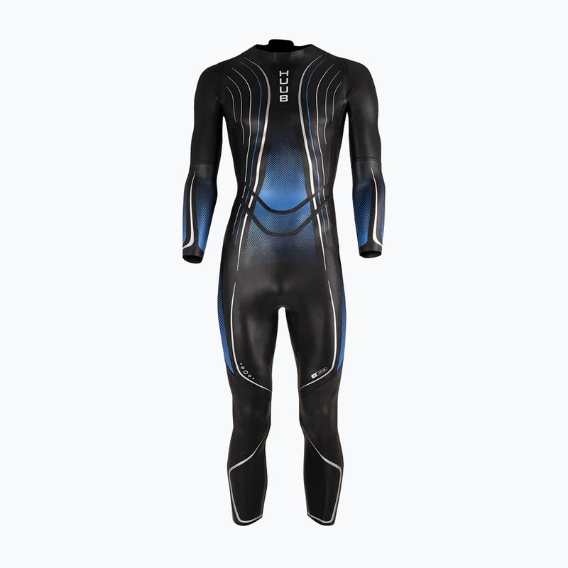Men's triathlon wetsuit HUUB Agilis II Back Zip 3.5 metalic blue