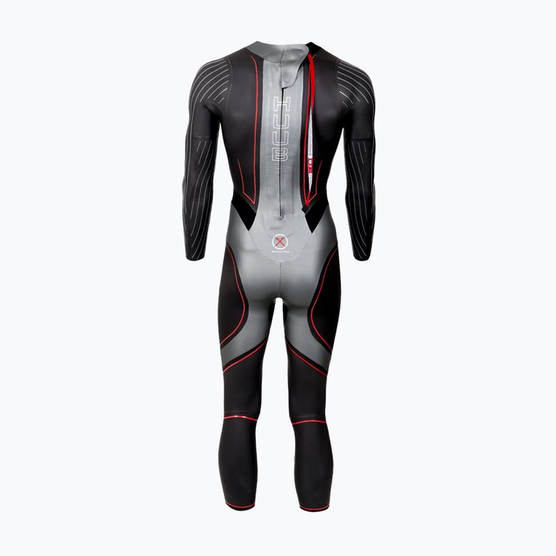 Men's triathlon wetsuit HUUB Aegis XV 3:5 black/silver 2
