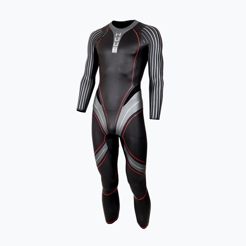 Men's triathlon wetsuit HUUB Aegis XV 3:5 black/silver 3