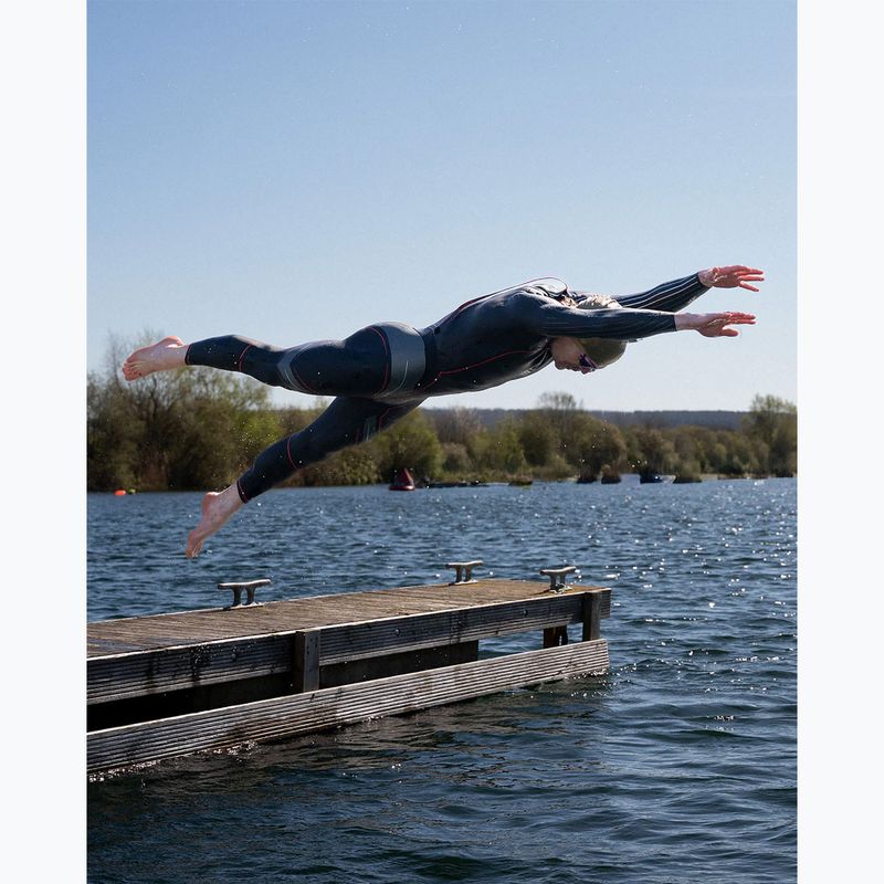 Men's triathlon wetsuit HUUB Aegis XV 3:5 black/silver 6