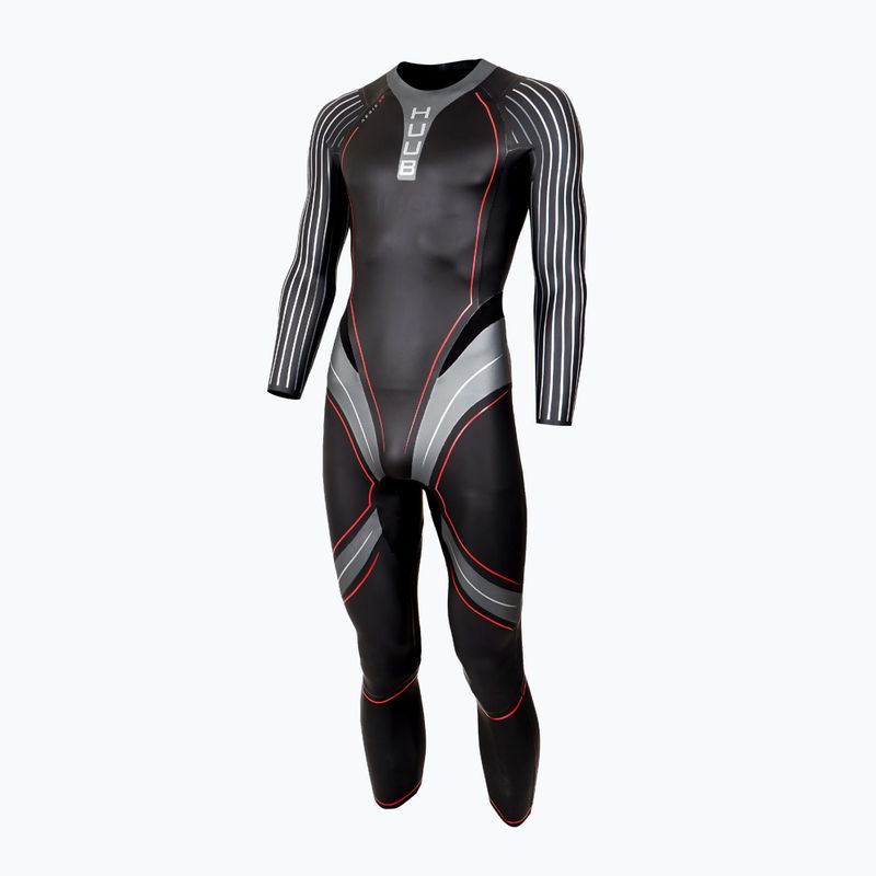 Men's triathlon wetsuit HUUB Aegis XV 3:5 black/red 2