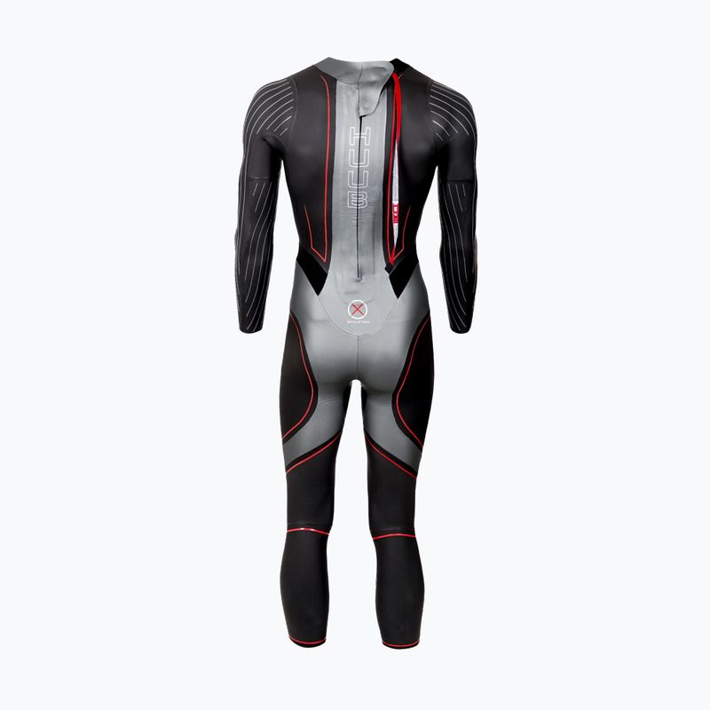 Men's triathlon wetsuit HUUB Aegis XV 3:5 black/red 3