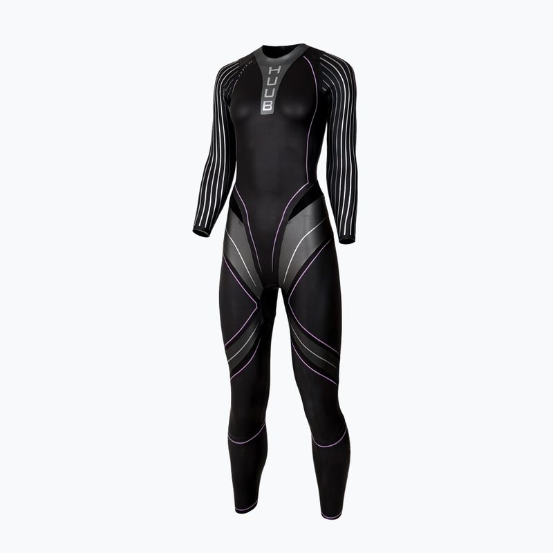 Women's triathlon wetsuit HUUB Aegis XV 3:3 black/silver 3