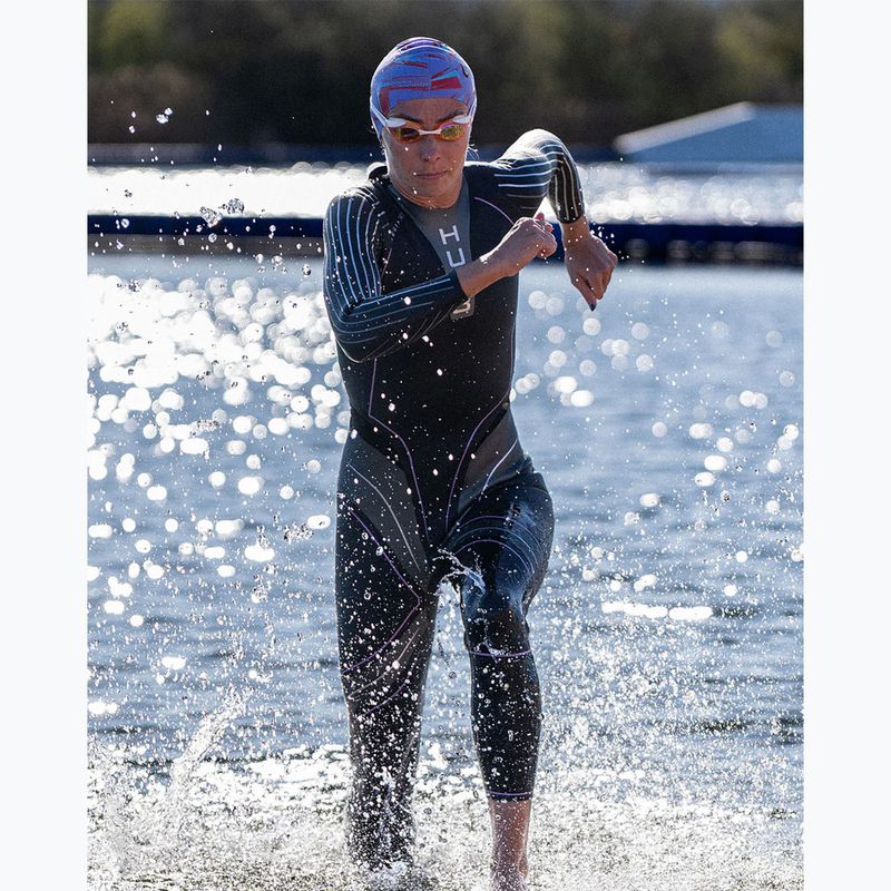 Women's triathlon wetsuit HUUB Aegis XV 3:3 black/silver 4