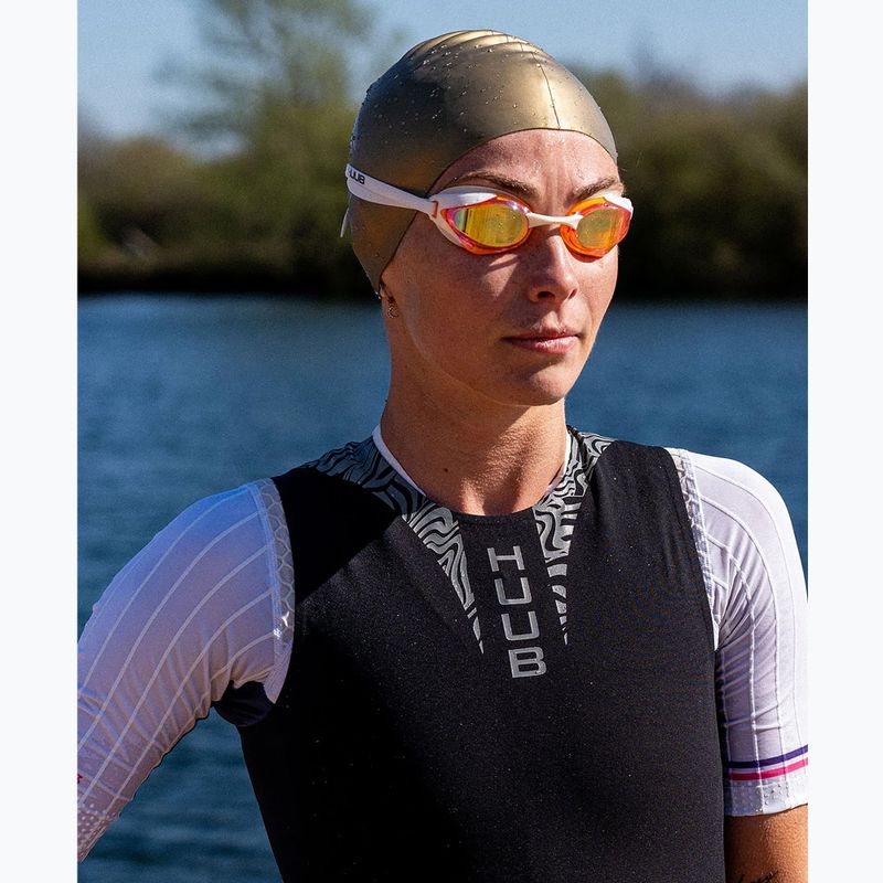 Women's triathlon suit HUUB Swimskin black/silver 5