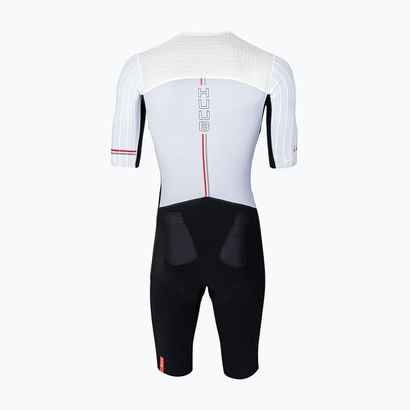 Men's triathlon suit HUUB Anemoi 3 SUB22 black/white/red 2