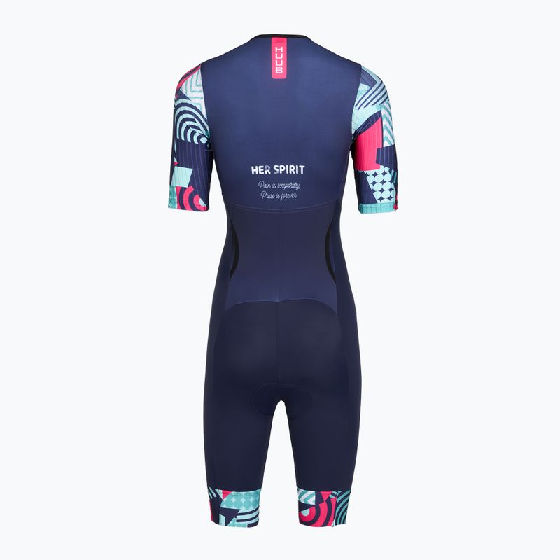 Women's triathlon suit HUUB Her Spirit Trisuit navy/band 2
