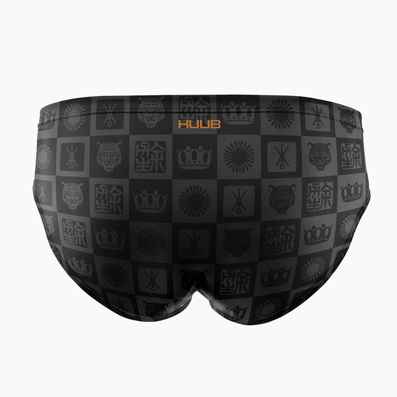 Men's swim briefs HUUB Trunk Yee gray/orange 2