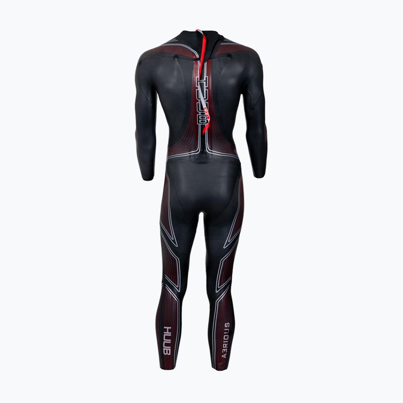 Men's triathlon wetsuit HUUB Aerious III 3:5 black/red 3