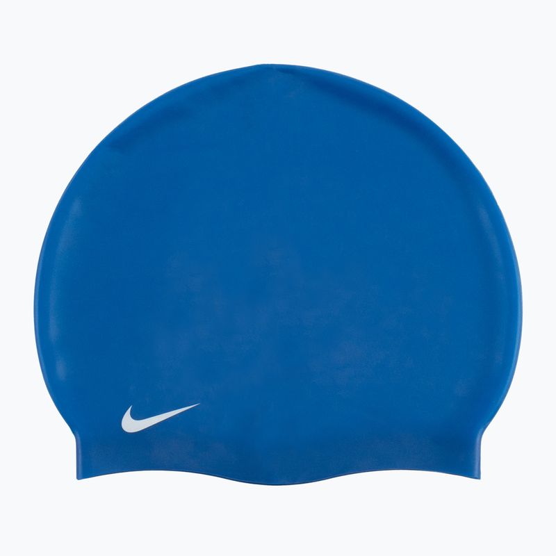 Nike Solid Silicone swimming cap blue 93060-494