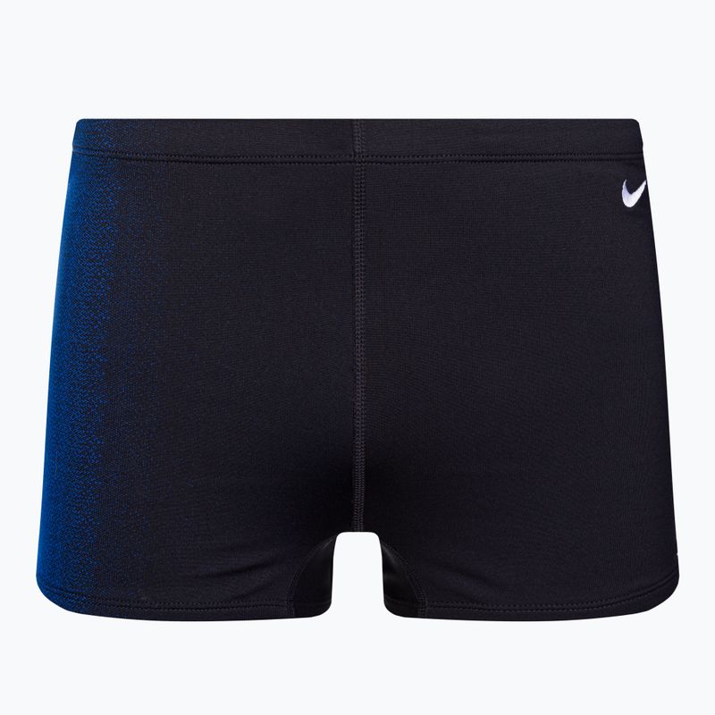 Men's Nike Fade Sting Aquashort swim boxers black and blue NESS8054-494